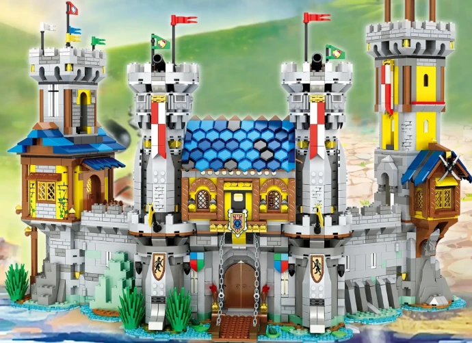 Castillos y edificios de bloques para armar